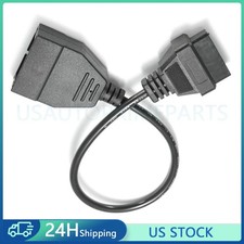 1pc For Gm Diagnostic Scanner 12 Pin Obd1 To 16 Pin Obd2 Convertor Adapter Cable