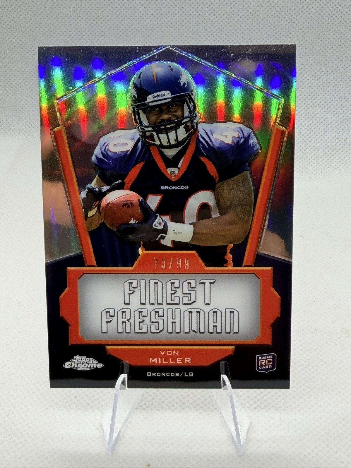 Von Miller Topps Chrome Finest Freshmen #FFVM Refractor