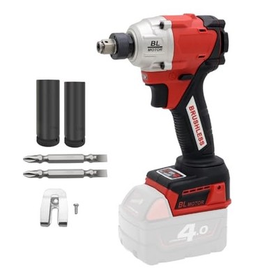  BL350 18V Brushless Impact Wrench, 350Nm Torque, 1/2'' & 1/4'' Hex 1/4 1/2 350Nm