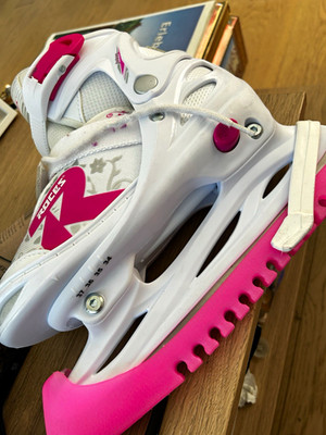 Roces Freizeitskates Eislaufschlittschuhe verstellbar EUR 34-37 weiß/pink
