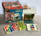 Vintage Fisher Price Little People 923 Play Family School House IOB In Box