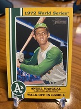 2021 Topps Heritage High Number 1972 World Series Highlights 72WS6 Angel Mangual