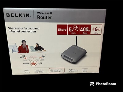BELKIN WIRELESS G ROUTER 802.11 400 FT RANGE SHARE USED... | eBay