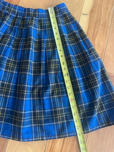 Dennis Uniform Mayfair Plaid Skirts- Size 14-16/Adult XS GUC Made In The USA - Picture 5 of 7