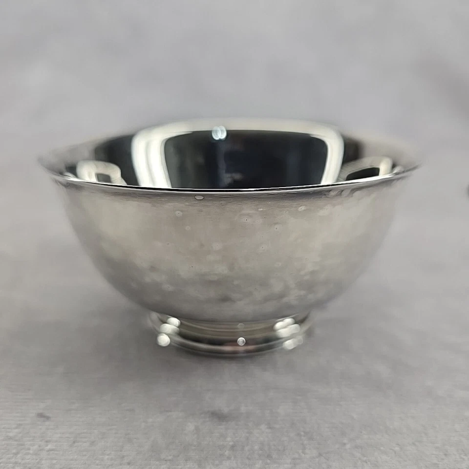 Plato de plata de colección de 4"" cuenco pequeño Paul Revere reproducción WM A Rogers Foto 4 de 4