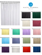 Hotel Collection Heavy Duty Vinyl Shower Curtain Liner - Assorted Colors & Sizes