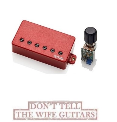 EMG ALX Alexi Laiho Sig. HZ Red w/ Black Screws w/ABQ Boost Preamp Halo Of Blood