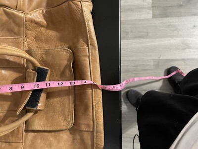 Talon Dual Zipper Vintage Light Brown Soft Leather Vintage Duffle