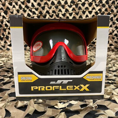Masque De Paintball JT ProFlex X - Neuf, Coloris Rouge Vif (Modèle 23290)