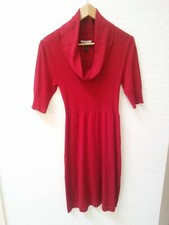 NWOT Allison Brittney  Fit & Flare Dress Red Cowl Neck Short Sleeve Sz Medium