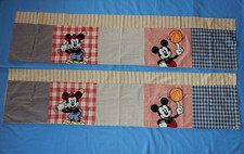 Disney Mickey Mouse Sports Baseball Basketball Valance Set of 2 - 58" x 13"
