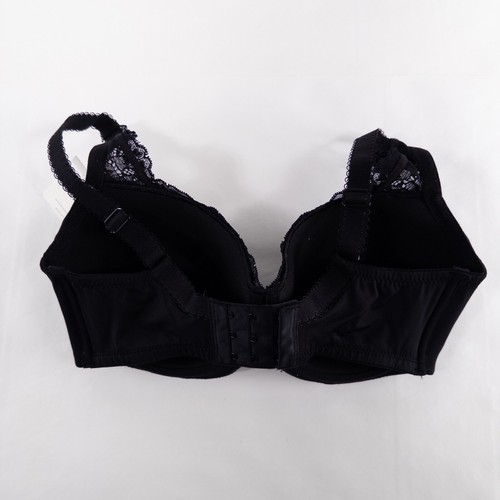 Le Mystere Bra 32DD Black Full Fit Underwire Lightly Padded Lace Tisha 965 New - Picture 2 of 8