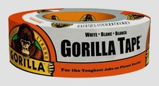 Gorilla Duct Tape WHITE UV  Moisture Resistant Repairs Crafts 1.88 in x 30 yd