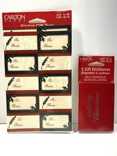 Vintage Carlton Cards Gift Stickers And Tags Christmas