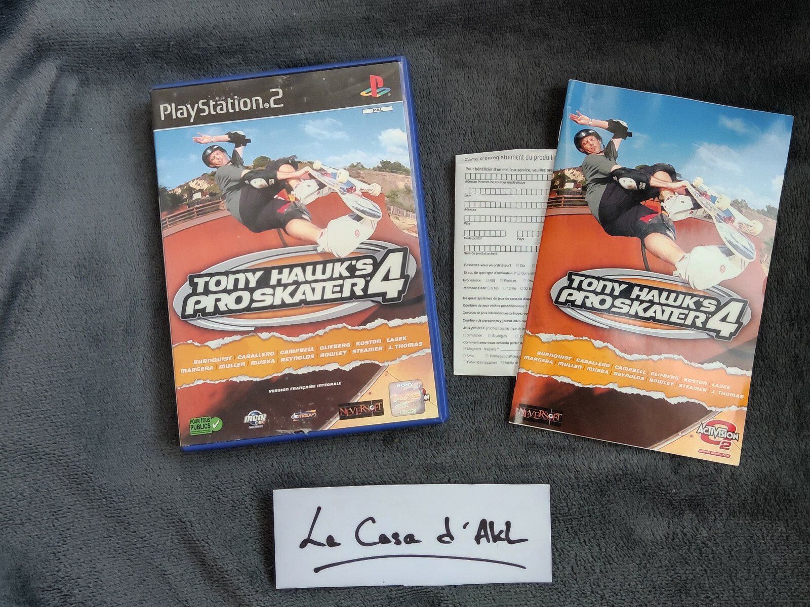 Tony Hawk's Pro Skater 4 complet sur Playstation 2 PS2 FR TBE