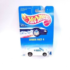 Hot Wheels 1991 Speed Fleet Zender Fact 4-white Nos