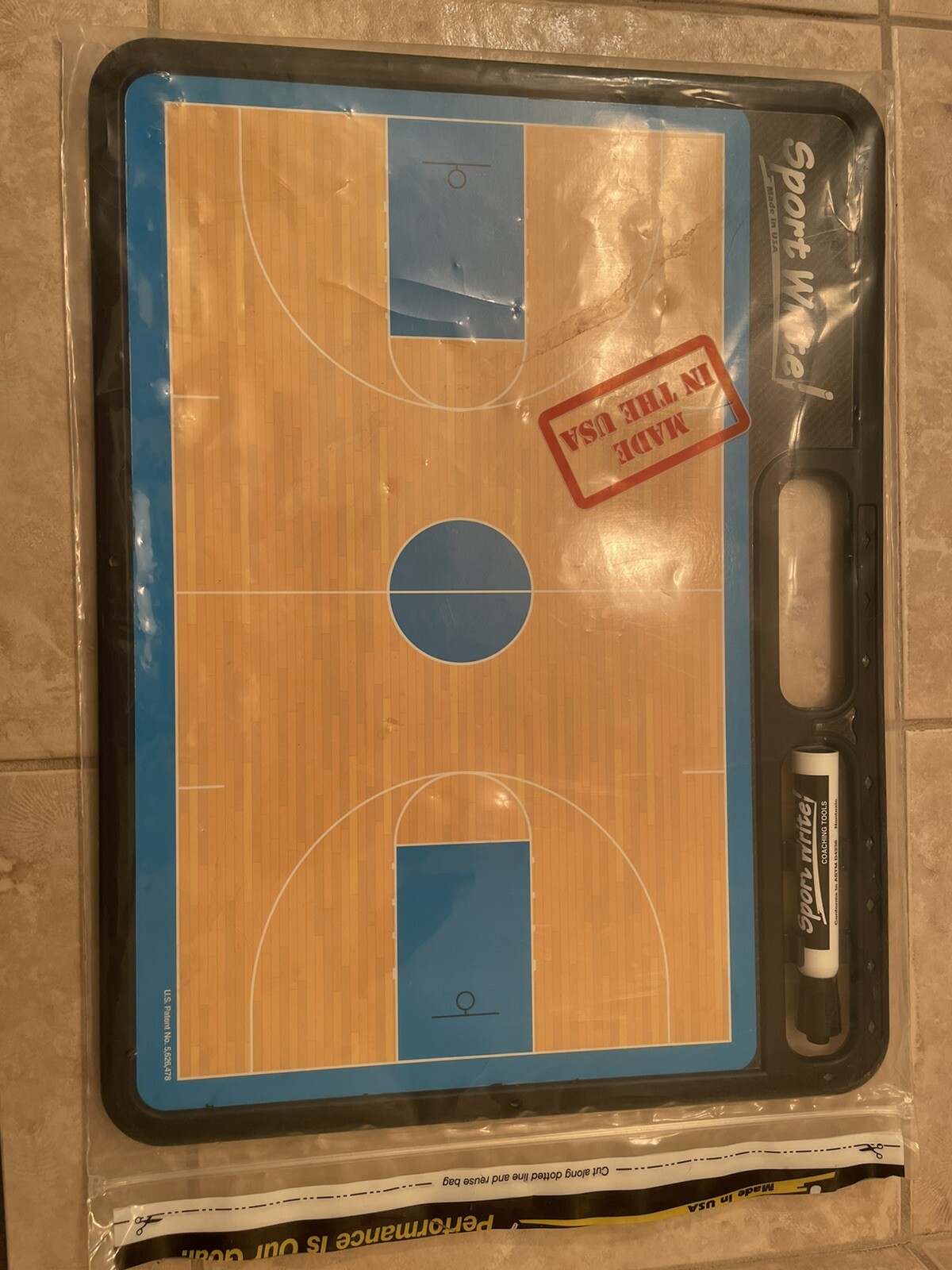 Sport Write Pro Basketball Coaching Board Dry Erase (16.5" x 12.5
