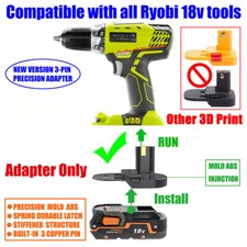 1 Adapter Convert for AEG/Ridgid 18v Battery To for Ryobi 18v ONE cordless Tool
