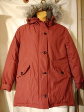 Wantdo Women's Long Quilted Winter Coat Puffer Jacket With Faux Fur Hood Xl