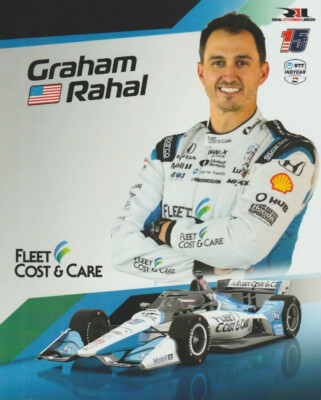 2025 Graham Rahal Fleet Cost & Care Honda Dallara Indy Car Hero Card