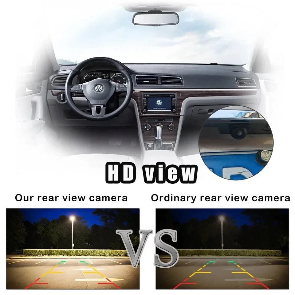 ✅ Caméra De Recul Vue Marche Arrière Voiture Aide Au Stationnement Etanche Auto - Photo 3/4