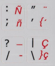 Spanish Traditional-English Non Transparent stickers for keyboard Online-Welcome