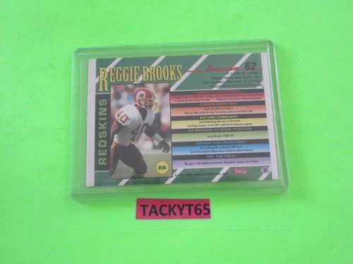 REGGIE BROOKS (REDSKINS) 1993 BOWMAN FOIL CARD NUMBER 62 - Bild 3 von 4