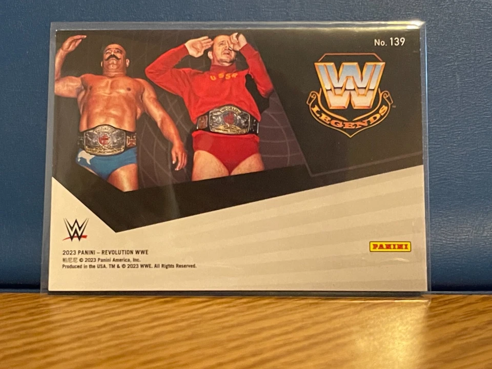 Nikolai Volkoff / Iron Sheik 2023 Panini Revolution WWE #139 WRESTLING Card - Image 2 of 2
