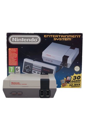 Nintendo Entertainment System Classic Mini (NES Mini) Retro Konsole Grau Folg...