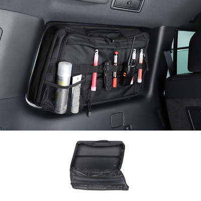 Black Cloth Trunk Left Side Window Storage Bag Trim For Lexus GX 2024 UP