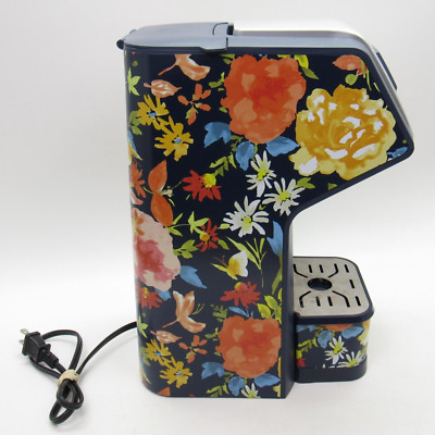 Pioneer Woman Flex Brew Fiona Floral Single Serve Coffee Maker With K-cup Brewer