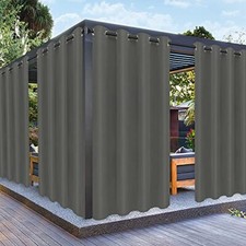 Outdoor Curtains for Patio Waterproof Weatherproof UV and Fade Resistant Outs...
