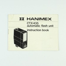 Hanimex CTX 435 Automatic Flash Unit - Instruction Manual Booklet - Vintage