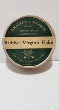 Hard to find Leavitt & Peirce Rubbed Virginia Flake Tobacco, Paper Label, Empty
