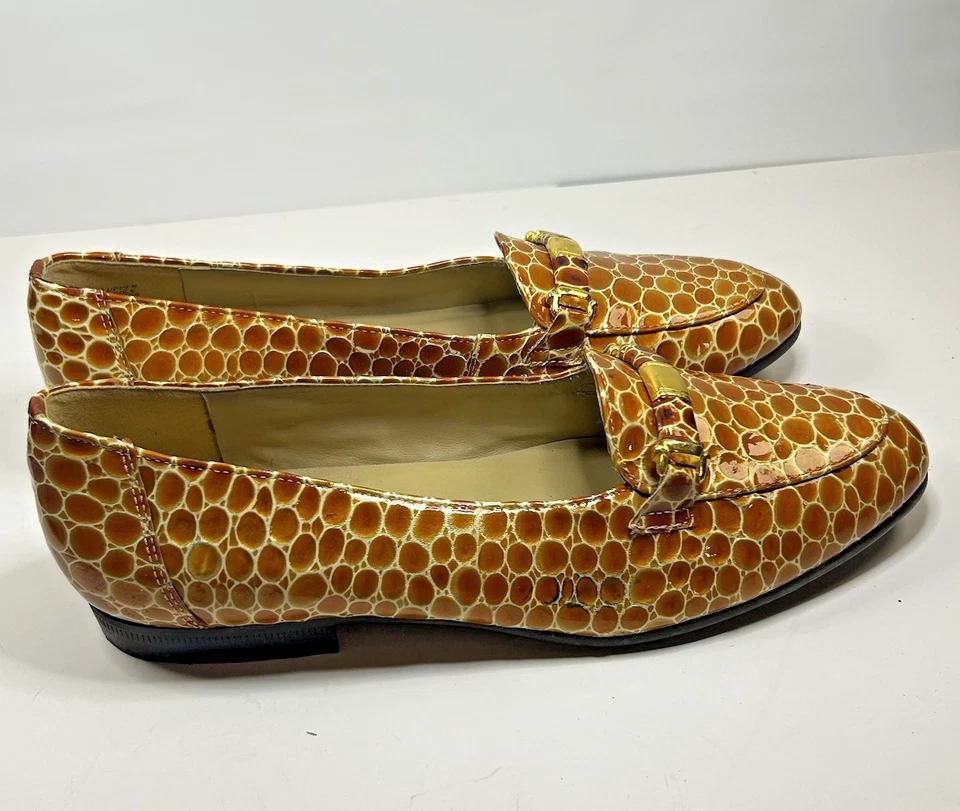 SELBY Womens Devon Loafers Leather Upper Brown Tan Active Flex Flats 7.5 M - Image 2 of 4