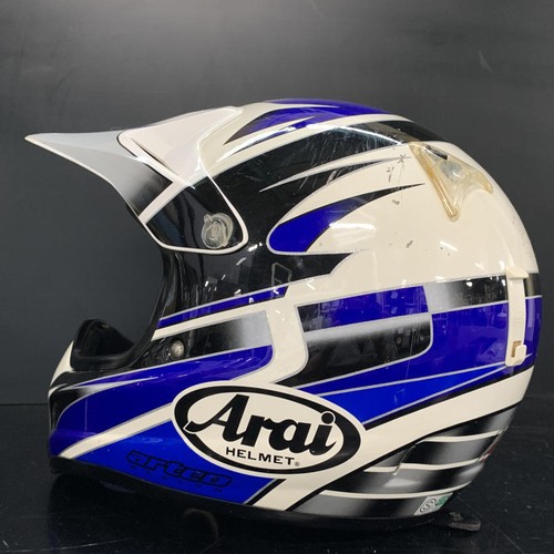 Arai V CROSS 2 Multicolor Off-road Helmet Size:XL 61-62cm Japan - As Is - HSHM - Picture 6 of 10