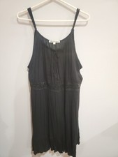 Wallflower Women’s Sleeveless Black Short Swing Dress Spagetti Strap Size 2X