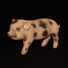 Deko Gartenfigur Wutz Schwein kleines Schweinchen Figur Ferkel Bauernhof Figur 