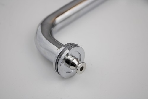 CEL 12" x 12" Tubular Back-to-Back Pull Handle / Towel Bar for shower door - Picture 9 of 23