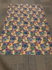 Vintage 90s Batman Robin Full Flat Bed Sheet 1995 DC Comics Cartoon Joker