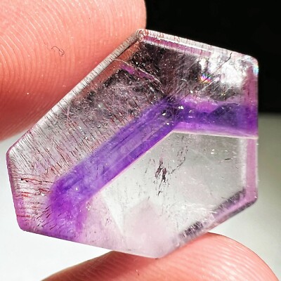 13.1ct Rare NATURAL Clear super7 Crystal Polished