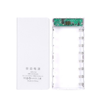 DIY Battery Case Box for Rechargeable 8* 18650 Li-ion Battery Power Bank Charger