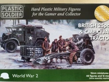 Plastic Soldier Company 15MM BRITISH 25 PDR AND CMP QUAD TRACTOR New