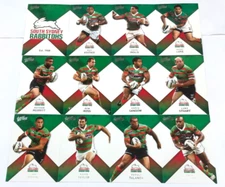 2011 SELECT NRL STRIKE CARD BASE CARD FULL TEAM SET STH SYDNEY RABBITOHS (12)