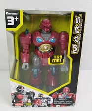 Cybotronix MARS Red Revo Walking Robot 7" Multi-Articulated Arms Light-Up Eyes