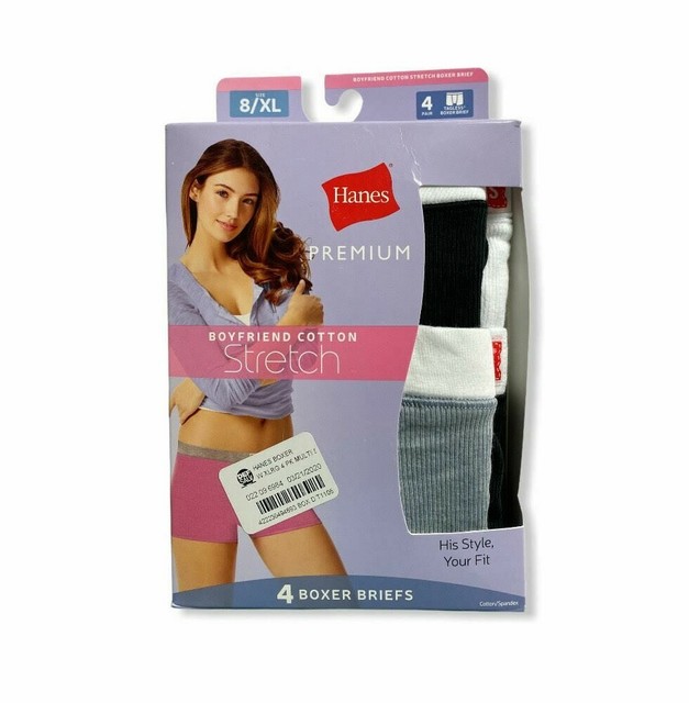 hanes cotton stretch boxer briefs