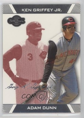 2007 Topps Co-Signers Red 161/299 Adam Dunn Ken Griffey Jr #21 HOF 12jy
