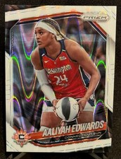 2025 Panini Prizm WNBA Aaliyah Edwards #94 Connecticut Sun White Seismic Prizm