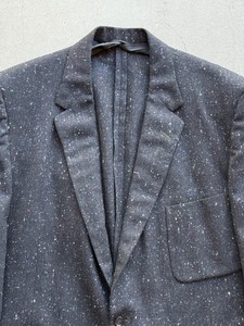 Vintage 1950s Herringbone Atomic Fleck Wool Suit Coat Blazer Union Rockabilly