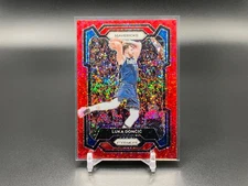 2023-24 Panini Prizm Luka Doncic #110 Red Sparkle Prizm TTC4141